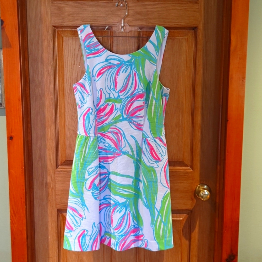 Lilly Pulitzer beautiful summer dress! Zips up the back.